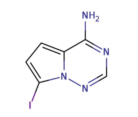 4-amino-7-jodopyrrolo [2,1-f] [1,2,4] triazin (CAS: 1770840-43-1)