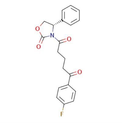 (4S) -3- [5- (4-fluorofenyl) -1,5-dioxopenyl] -4-fenyl-2-oxazolidinon (CAS: 189028-93-1)